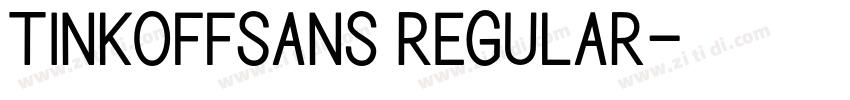 TinkoffSans Regular字体转换